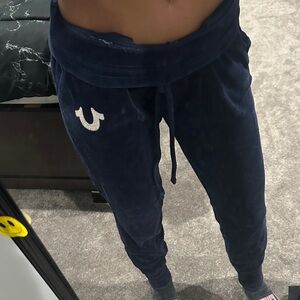True Religion Women Navy Joggers